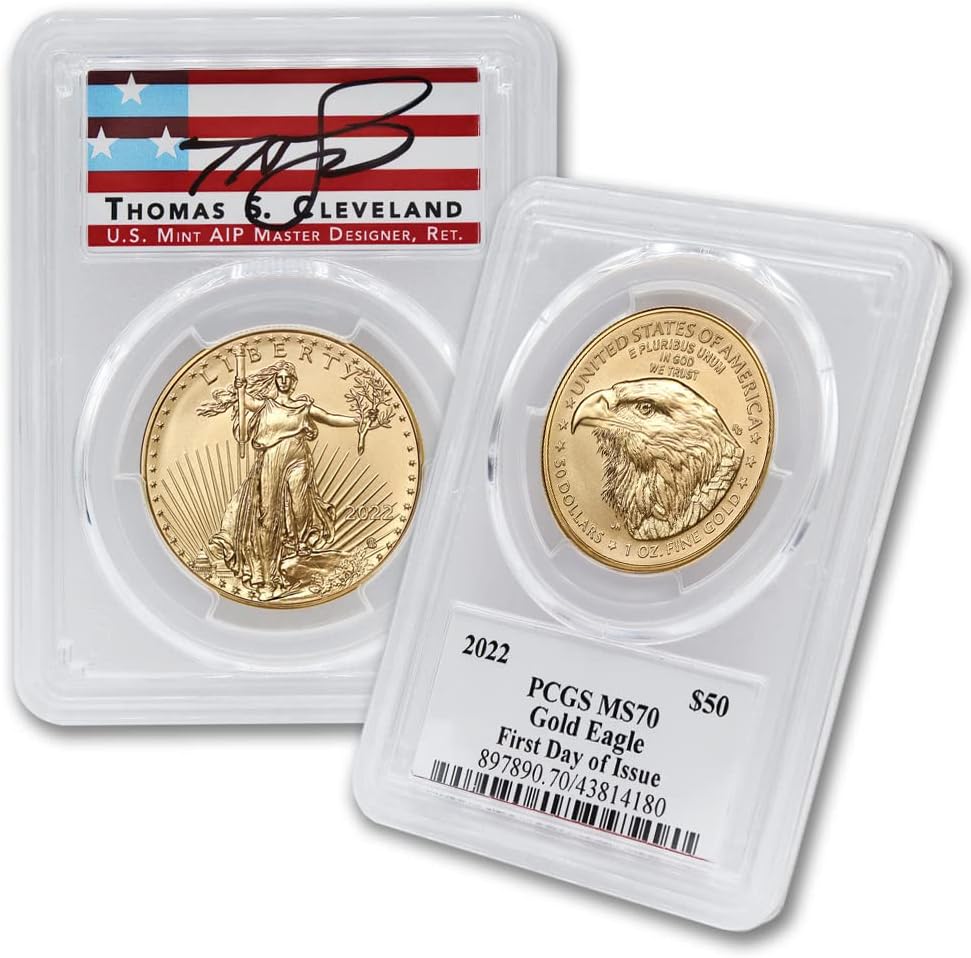 2025 No Mint Mark 1oz American Gold Eagle MS-70 First Strike Flag Label $50 PCGS MS70