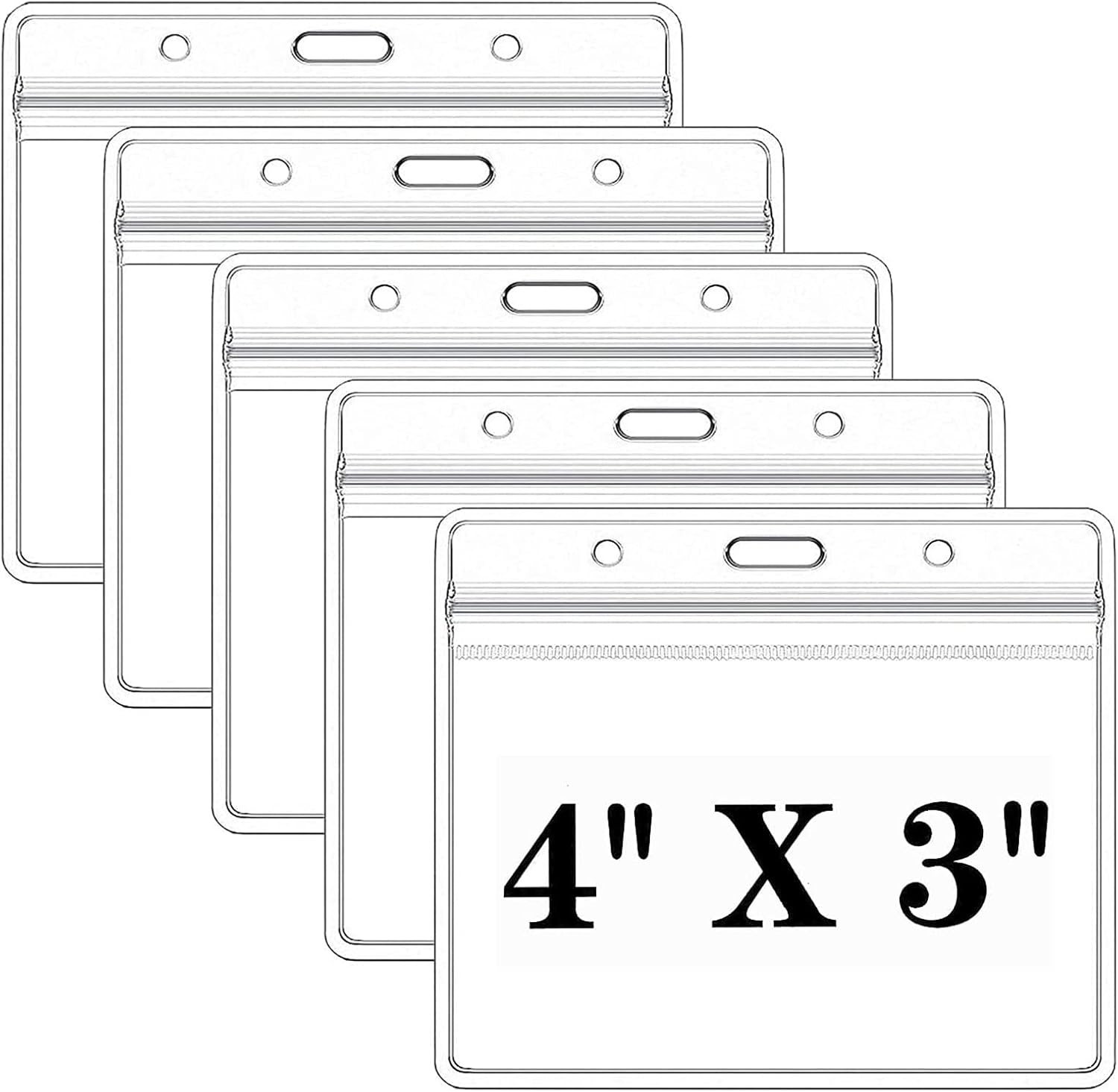 Buy 10 Pack Card Protector 4×3 Inches Health ID Card Protector Clear