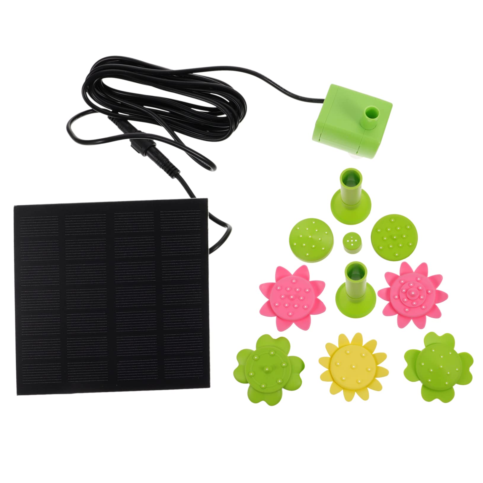 Pompa Solare per Fontana da Esterno Decorativa, Automatica, Plastica | Cortili Risparmio Energetico Spazi Verdi Attraente e Aspetto Creativo Energia Solare