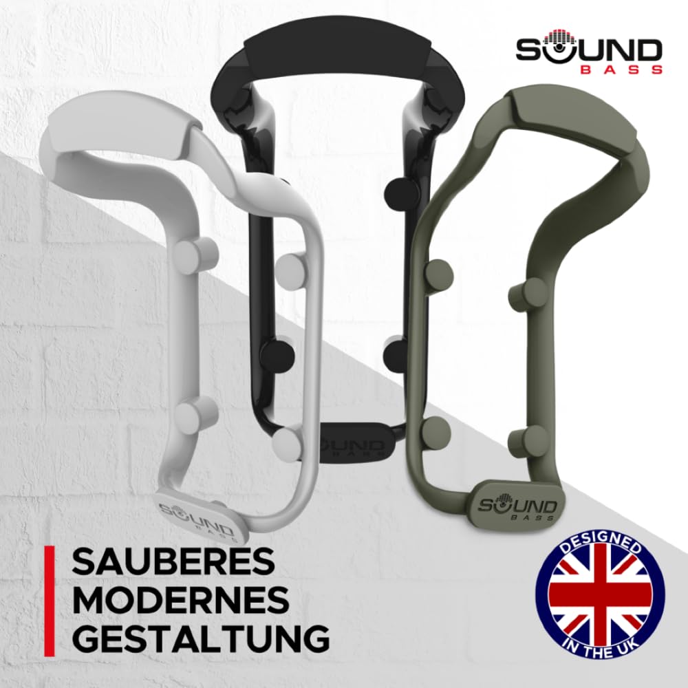 Sound Bass Move Lautsprecher-Wandhalterung, Wetterfest, Kompatibel mit Sonos Move Version 1 & 2, Inklusive Montagezubehör, Schwarz
