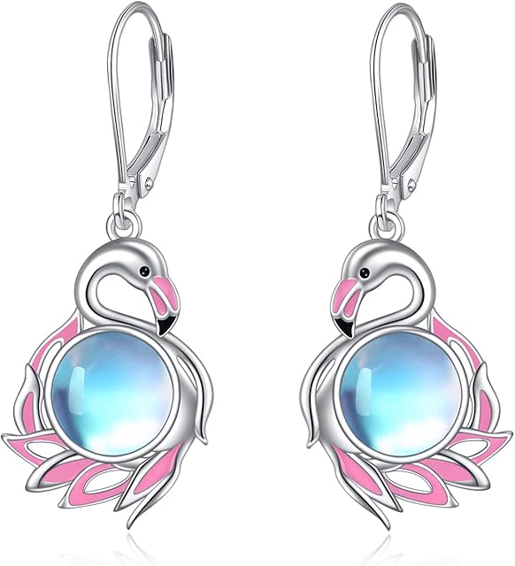 Peacock/Highland Cow/Fairy/Dragonfly/Flamingo Earrings Sterling Silver Dangle Earrings Jewellery Gifts for Women