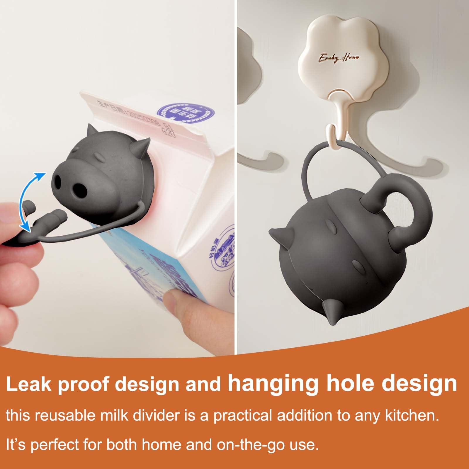 Amazon.co.jp: 楽しいミルクボトルキャップ – 牛型のカートンキャップ