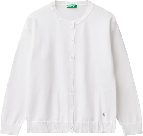 United Colors of Benetton Maglia Coreana M/L 1098c500r Maglione Cardigan Bambine e Ragazze