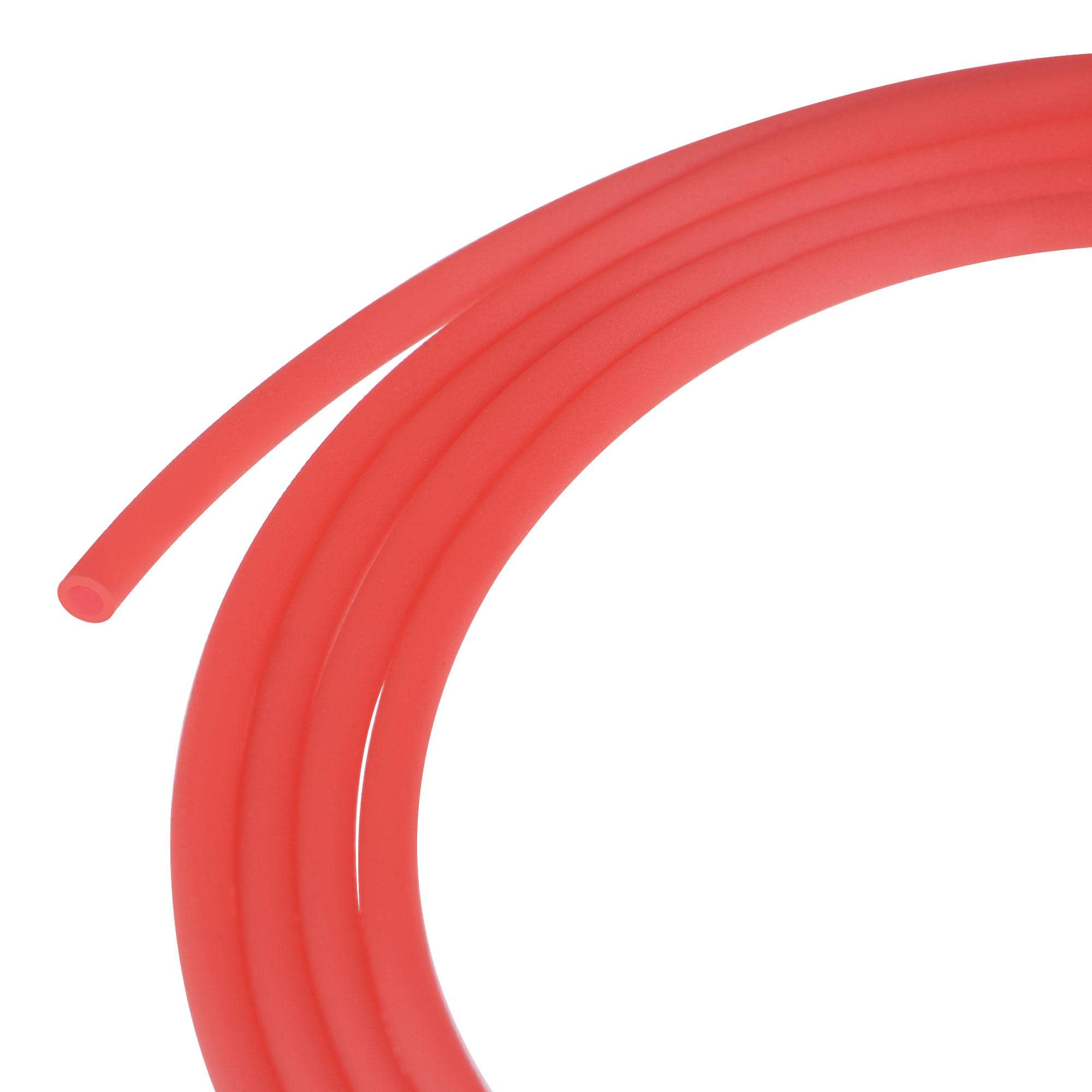 sourcing map Rubber Cord 11 Yards 2mm Dia Red Hollow Tubing for DIY Craft Beading Necklaces Bracelet