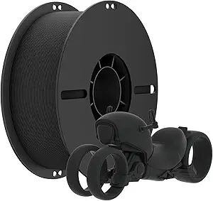 Black PLA Filament 1.75mm, Matte Black 3D Printer Filament -Durable 3D Printing Filament, Dimensional Accuracy +/- 0.02mm, 1kg Spool, Pla 3D Printer Filament Fit for Most 3D Printers