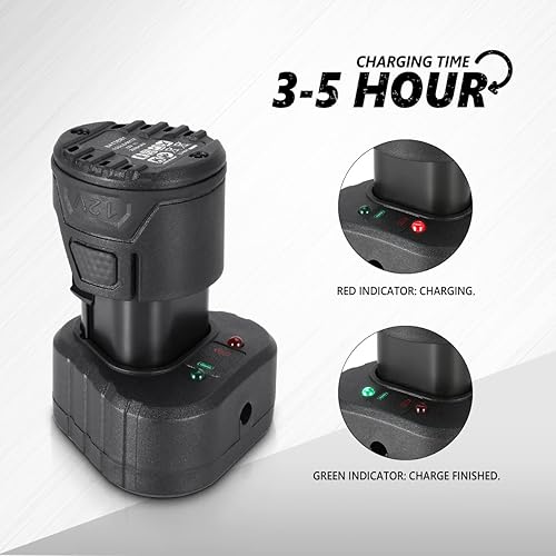 Miniatura 3 de DNA MOTORING TOOLS-00168 - Juego de herramientas de pulido inalámbrico de 12 V, velocidad de 2 velocidades para detalles de automóvilespulido de