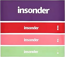 insonder Exercise Bands - Resistance Bands - Elastic Bands Set Buy Price Elastic for Exercise - Loop Resistance Bands for Fitness Pilates Strength Physiotherapy Mobility