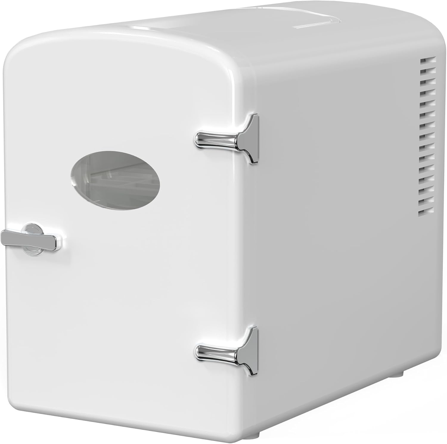 HealSmart Mini Fridge, 6L/9 Can Skincare Beverage Small Bedroom, Office Dorm, Car, 100% Freon-Free Cooler and Heater Compact Refrigerators with Observation Window, White HealSmart Mini Fridge, 6L/9 Can Skincare Beverage Small Bedroom, Office Dorm, Car, 100% Freon-Free Cooler and Heater Compact Refrigerators with Observation Window, White