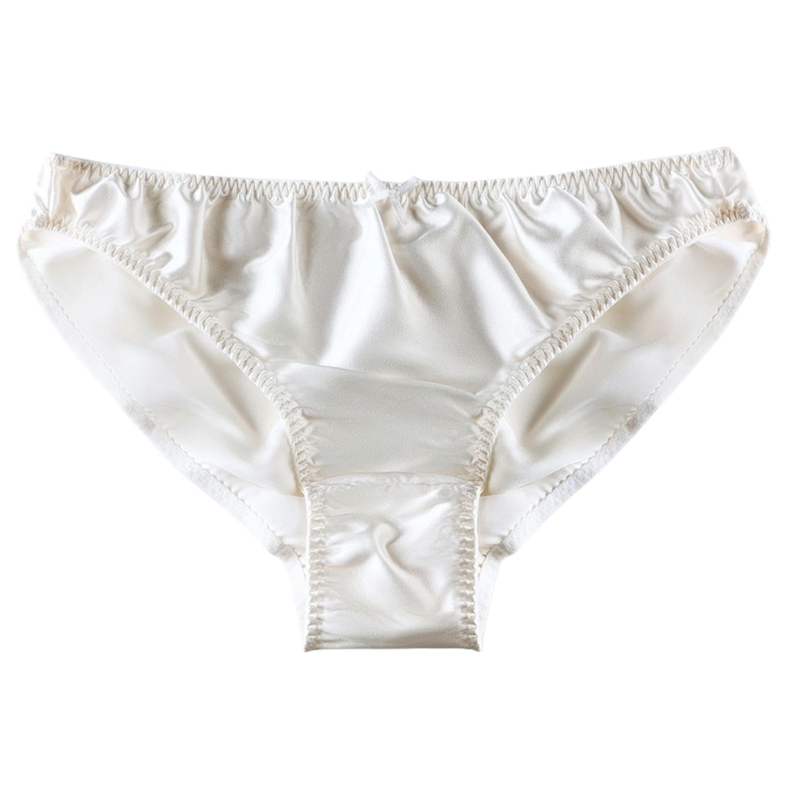 Slip Donna 3 Confezioni Donne Mutandine di Seta di Gelso A Vita Media in Pizzo Slip