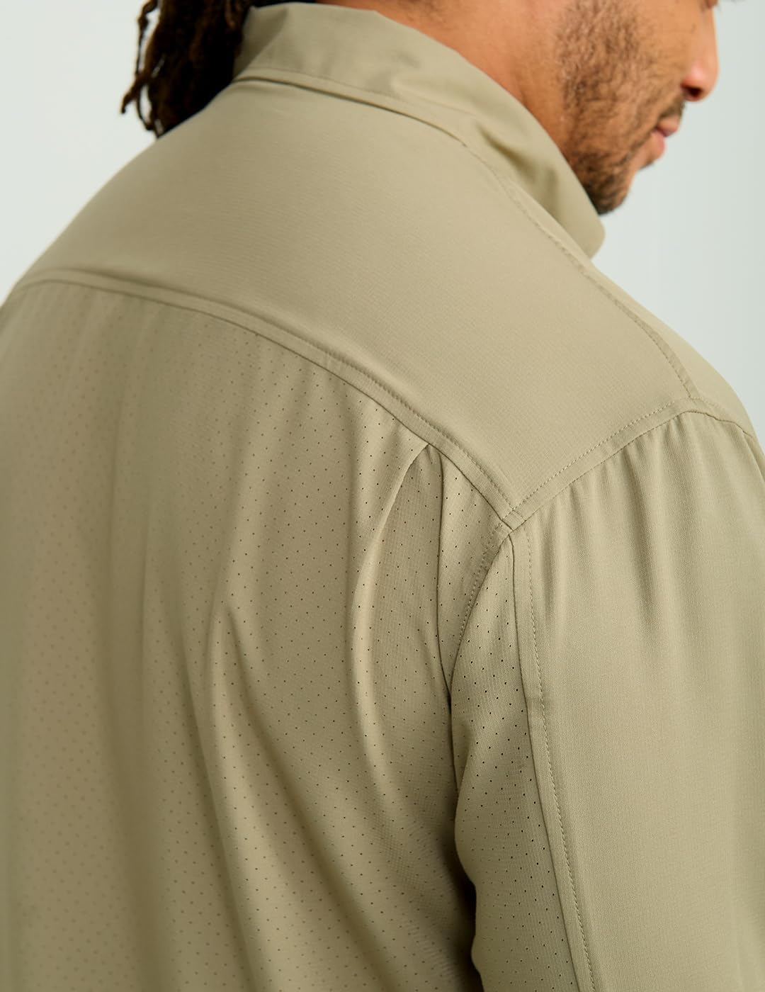 HUK - Men's Tide Point Long Sleeve Shirt, Fishing Button Down, Overland Trek, Large - Image 4