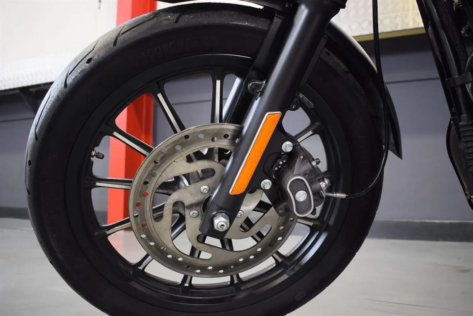 Accesorios de Freno Rotor De Disco De Freno Delantero De Motocicleta para Harley para Davidson FXCWC para Rocker C 1584 2008 2009 2010 2011 2012 2013 Front - L