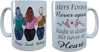 Plus Size Sisters Forever Mug, Gift for Best Friend, Best Friend Ever, Funny Friend Gift, Coffee Mug, Design Your Own Friends Mug