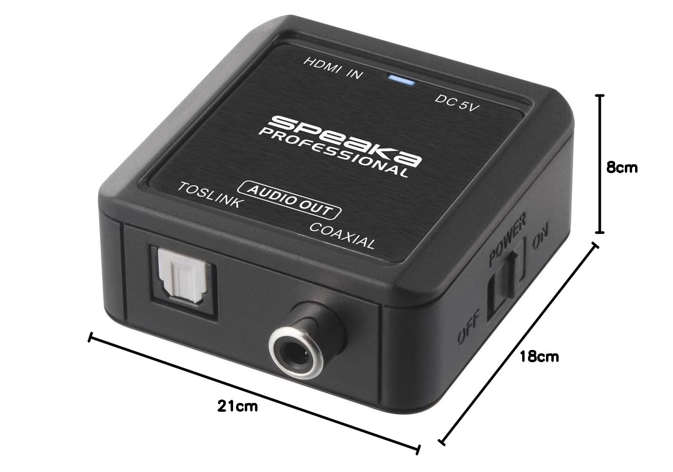 SpeaKa Professional Audio Konverter [HDMI - Koaxial, Toslink]