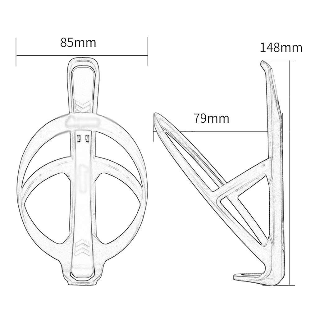 Uchwyt na butelkę na rower, uchwyt na butelkę na wodę, uchwyt na butelkę roweru, uchwyt na butelkę rowerową, wielofunkcyjny nylon z włókna węglowego, mieszany materiał, super lekki, odpowiedni do rowerów górskich, szosowych, B