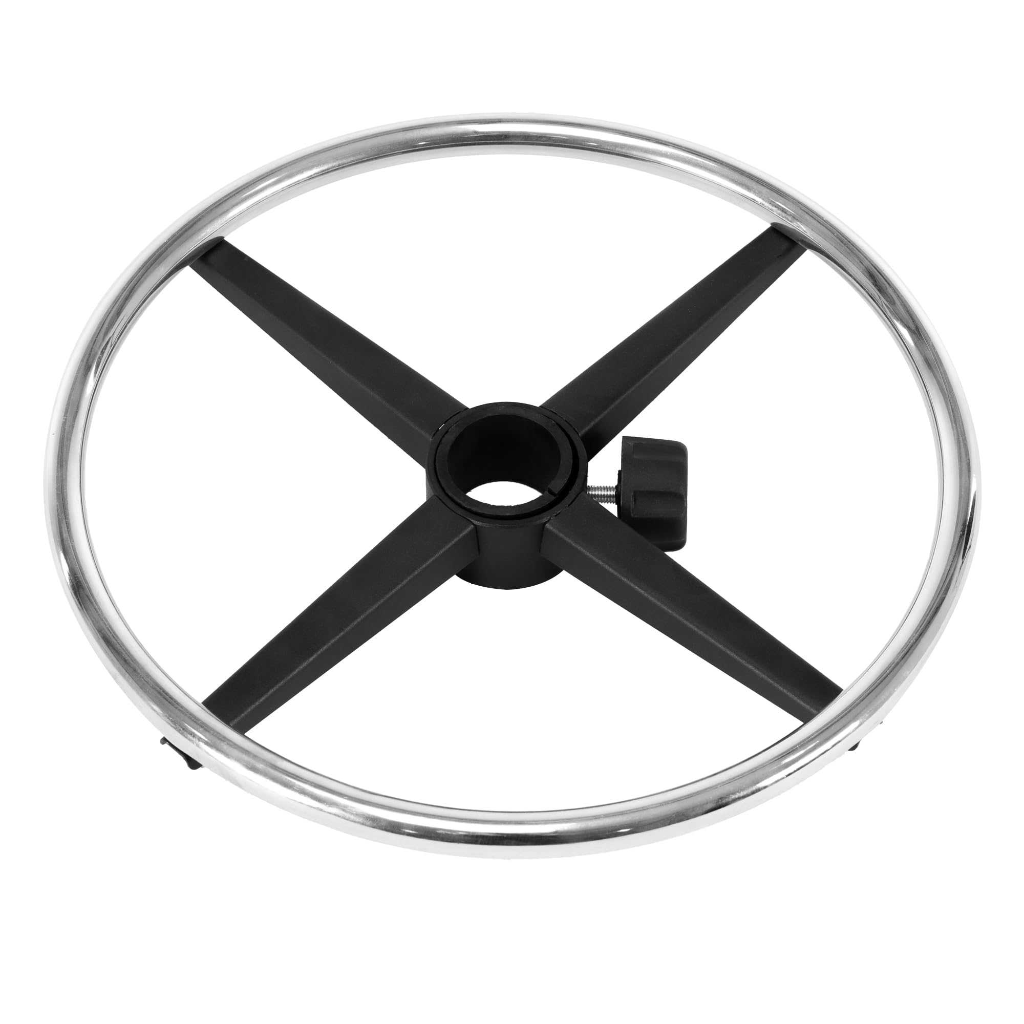 Frassie Office Stool Foot Rest Ring Attachment Metal Chrome, 15.7 Inch Diameter Studio Drafting Chair Footrest Ring