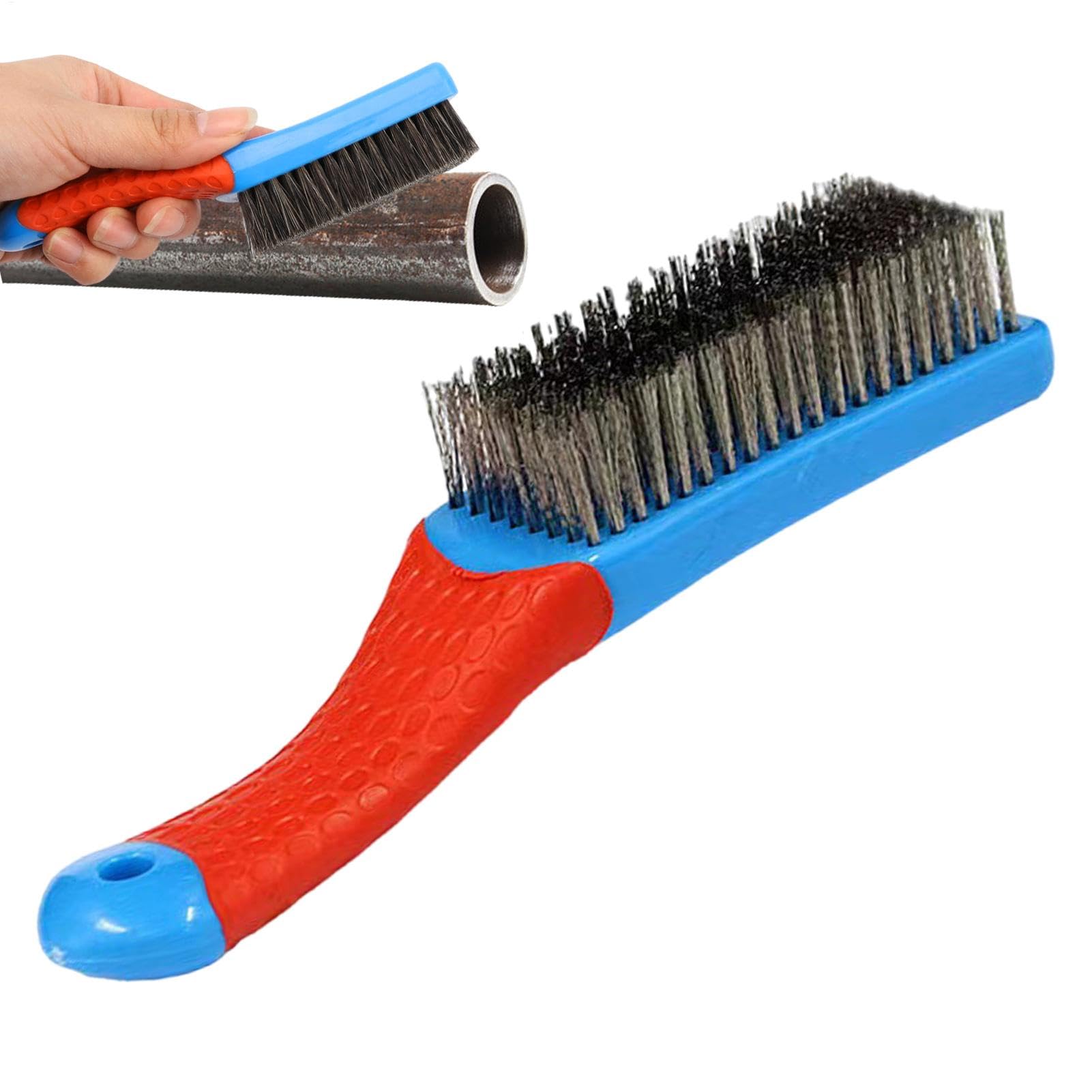 Handheld Wire Brush Roest Verwijdering Remover Schoonmaken Hand Spid Borstels 3 Pack