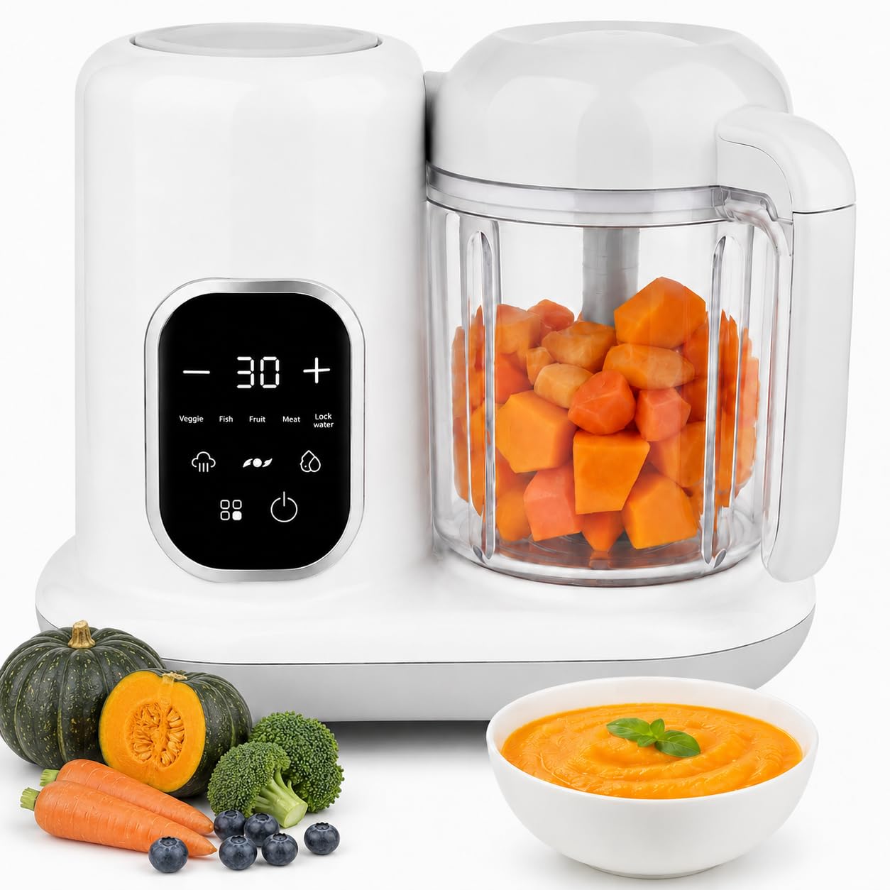 Robot de cocina batidora bebe con cesta de vapor,Robot multifunción para