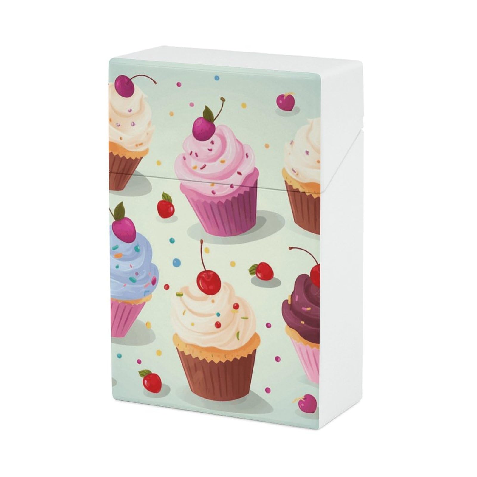 Amazon.com: Delicious Cupcakes Cigarette Case Box 85mm King Size 20  Capacity Waterproof Cigarette Holder Case Vintage Cigarette Cases for Men  Women Small Funny Cigarette Holder for Regular : Health & Household