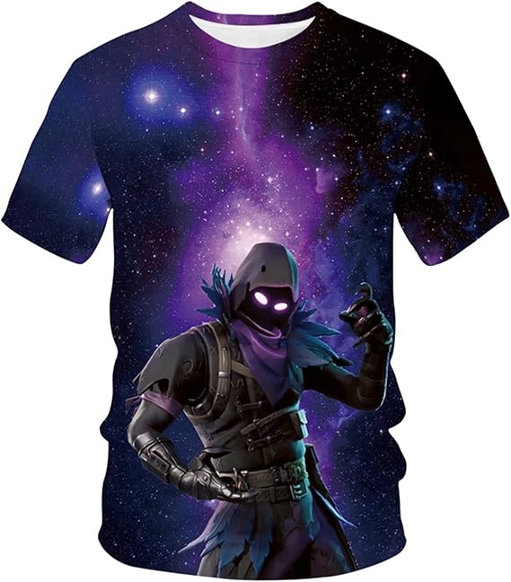 Amazon フォートナイト Fortnite Tシャツ キッズ服 Fortnite 子供服 ファン ティーシャツ 半袖 人気ゲーム ロゴ 子供 コスチューム 男の子 女の子 夏服 Tシャツ カットソー 通販