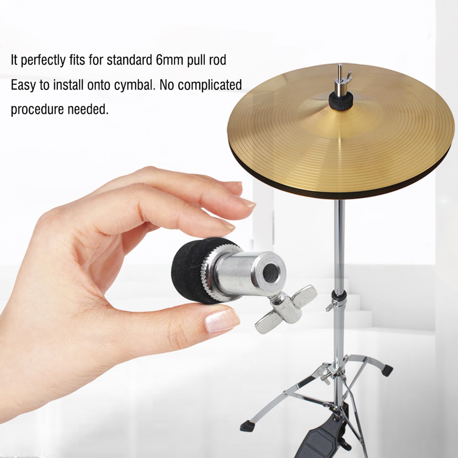 6mm Hi-hat Clutch, Rigid and Approx. 69G Metal Hi-hat Clutch Drum for Jazz Drum - Image 4