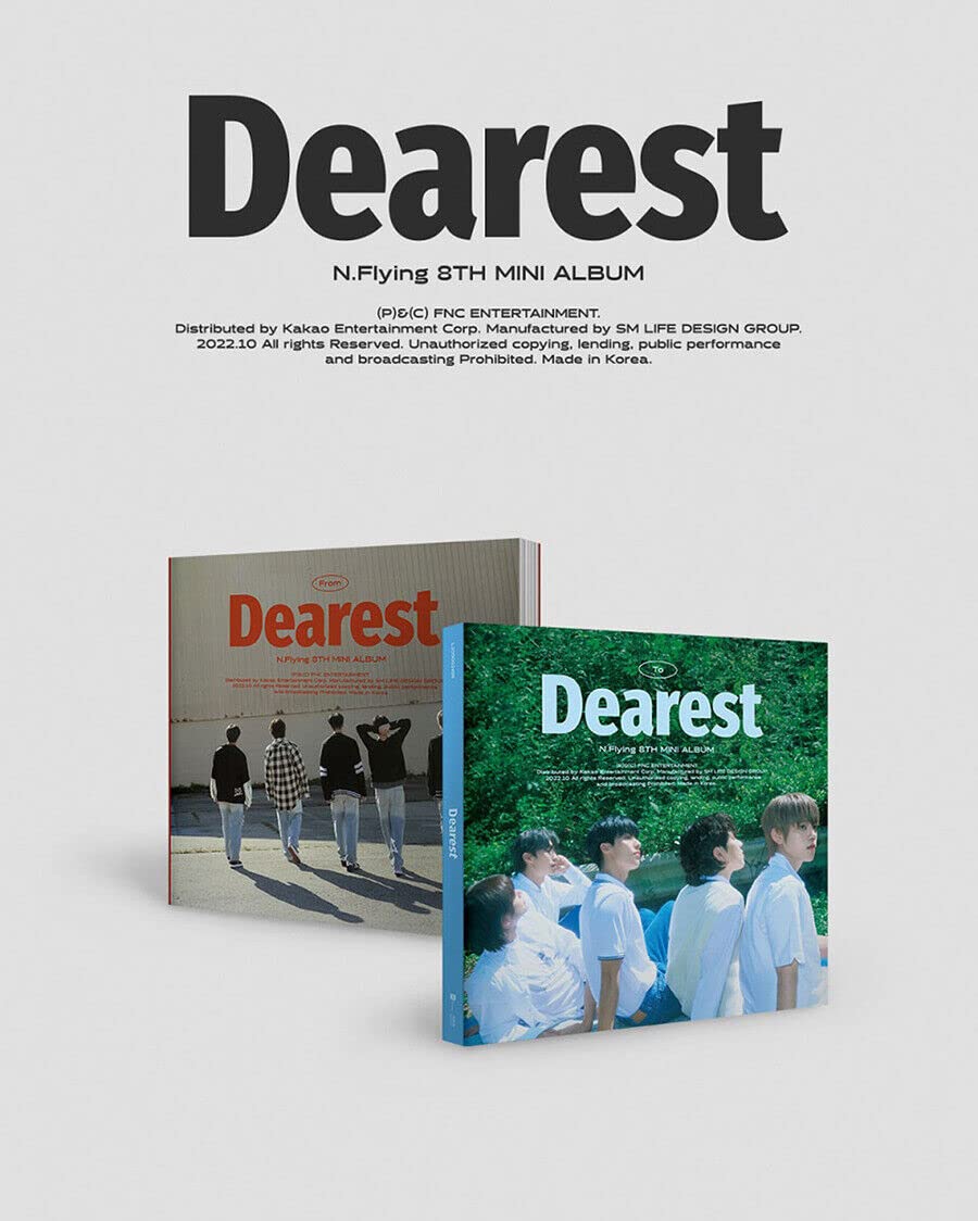 N.FLYING DEAREST 8. mini album ( TO + FROM - 2 wersje pełny zestaw) +1ea składany plakat (tylko pierwsze naciśnięcie!) K-POP SEALED