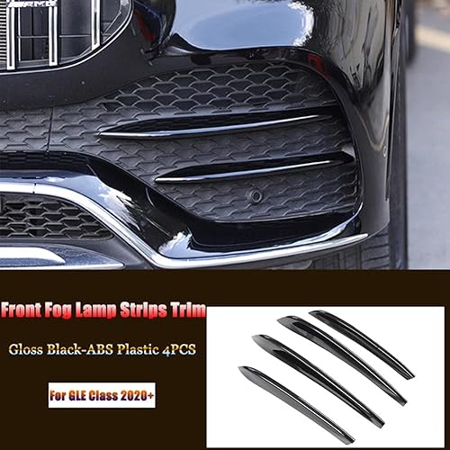 Miniatura 2 de Compatible con Mercedes Benz AMG GLE53 2020+, cubierta de lámpara antiniebla de coche, ABS cromado, tira de luz antiniebla delantera, accesorios de