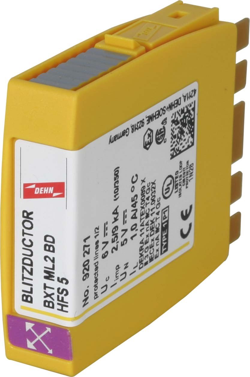 Dehn 920271 blitzductor xt-ml2-bd-hfs-5 parasurtenseur rail din basse tension