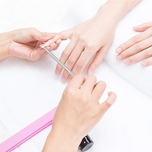 Miniatura 6 de Opove CP-3 - Removedor de cutículas de acero inoxidable profesional de 3 piezas, raspador de cutículas, uñas y uñas de los pies, herramientas de