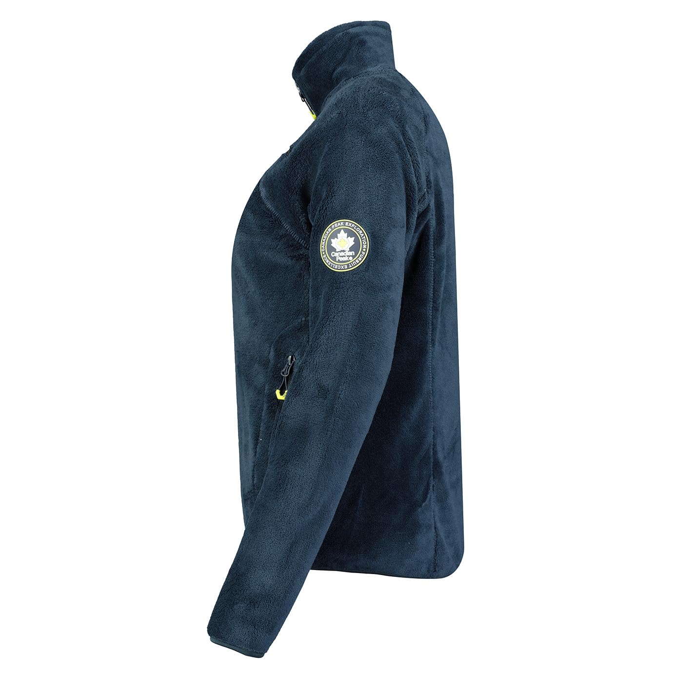 Canadian Peak Udilas Lady - Polaire Fine Femme Chaude Fermeture Zip - Veste Automne Hiver Printemps Chaud Femmes - Longues Manches Vetement Pull Fourrure Doux Confort (Marine S)