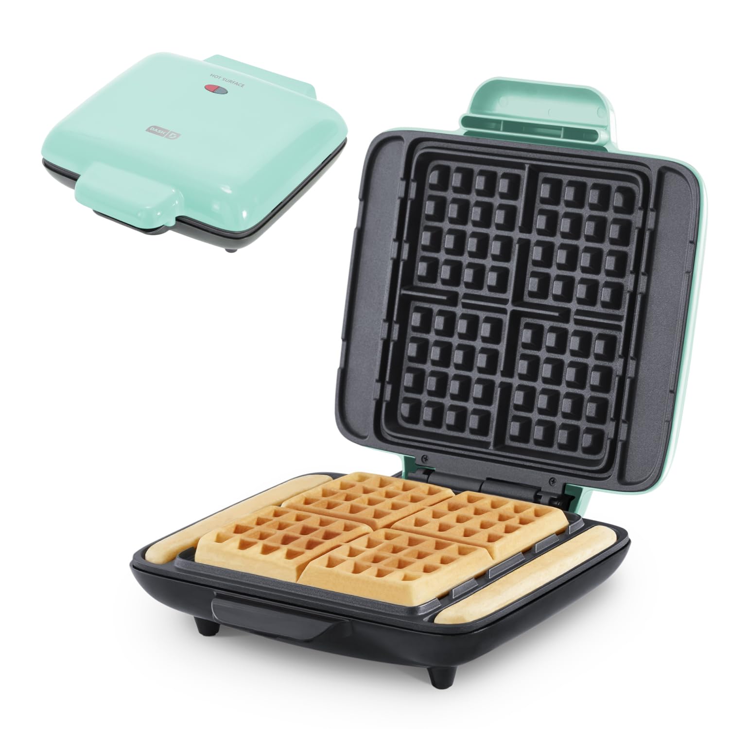 Dash - Belgian waffle maker without messing: Iron waffle 1200W + waffle maker for waffles, hash browns or any breakfast, lunch, snacks with easy cleaning-image-30