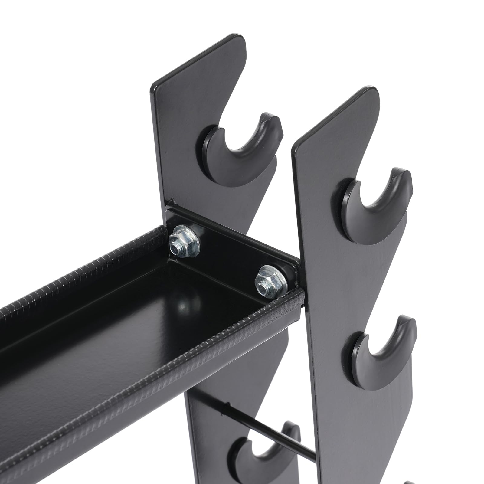 Supporto multifunzione per manubri fino a 150 kg, supporto per manubri con 8 inserti laterali, stabile per manubri e bilancieri, ideale per palestra, casa
