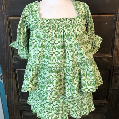 Image of ROAONOCOMO Women Floral Pajama Set Ruffle Puff Sleeve Peplum Shirt Coquette Pj Set Bow Babydoll 2 Piece Shorts Outfit