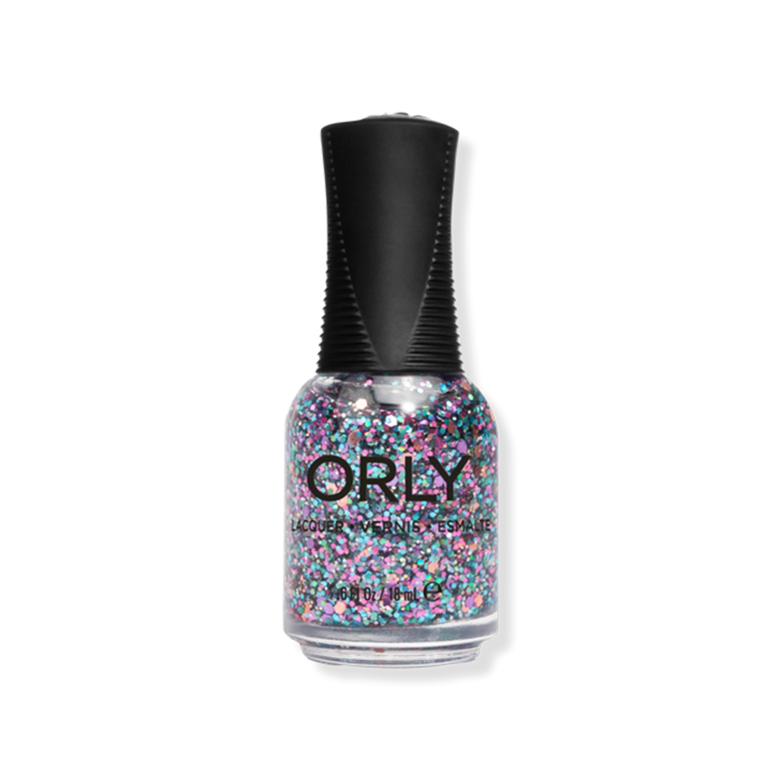 ORLY Moonstone Aura Nail Polish Topper (18ml), Metallic Confetti Nail Varnish