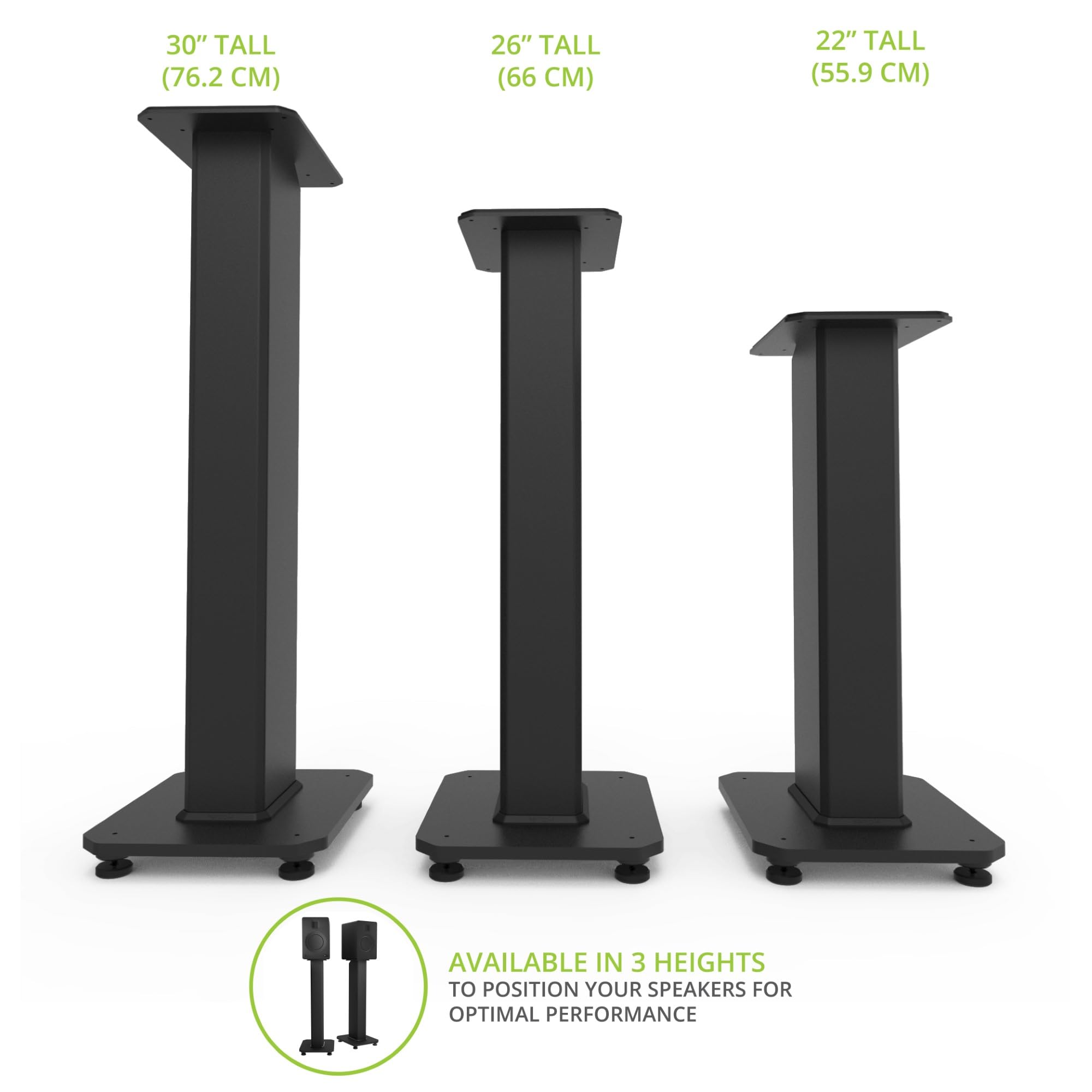 Kanto SX26 スピーカーフロアスタンド 制振設計 高さ66.0cm