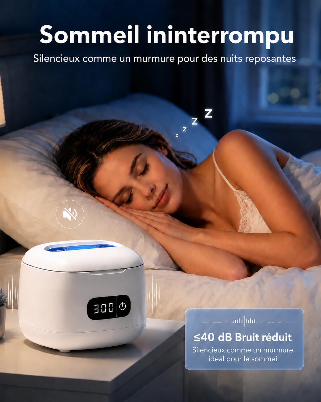 Pulitore ad ultrasuoni professionale da 600 ml, macchina per la pulizia ad alta frequenza con 5 modalità di timer automatico, ideale per gioielli in argento, occhiali, orologi e protesi dentarie