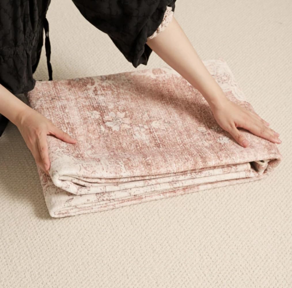 Tapis de Salon Léger Luxe Simple Chambre à Coucher Table Basse Tapis de Chevet Antidérapant Facile d'entretien Grand Canapé Coussin de Sol 160x200cm