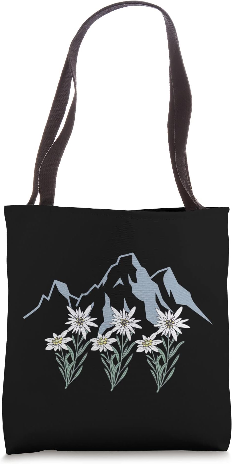 Mountains Switzerland Alps Edelweiss basket alpine flower Tote Bag