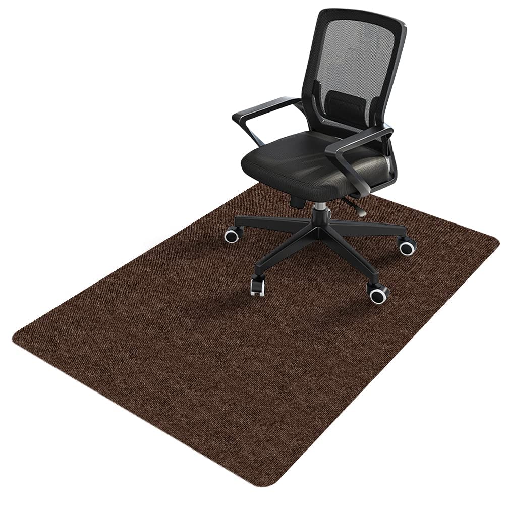 Tappetino protettivo per sedia da ufficio, 90 x 120 cm, per pavimenti duri, antigraffio, per pavimenti in laminato, parquet, piastrelle e pavimenti duri