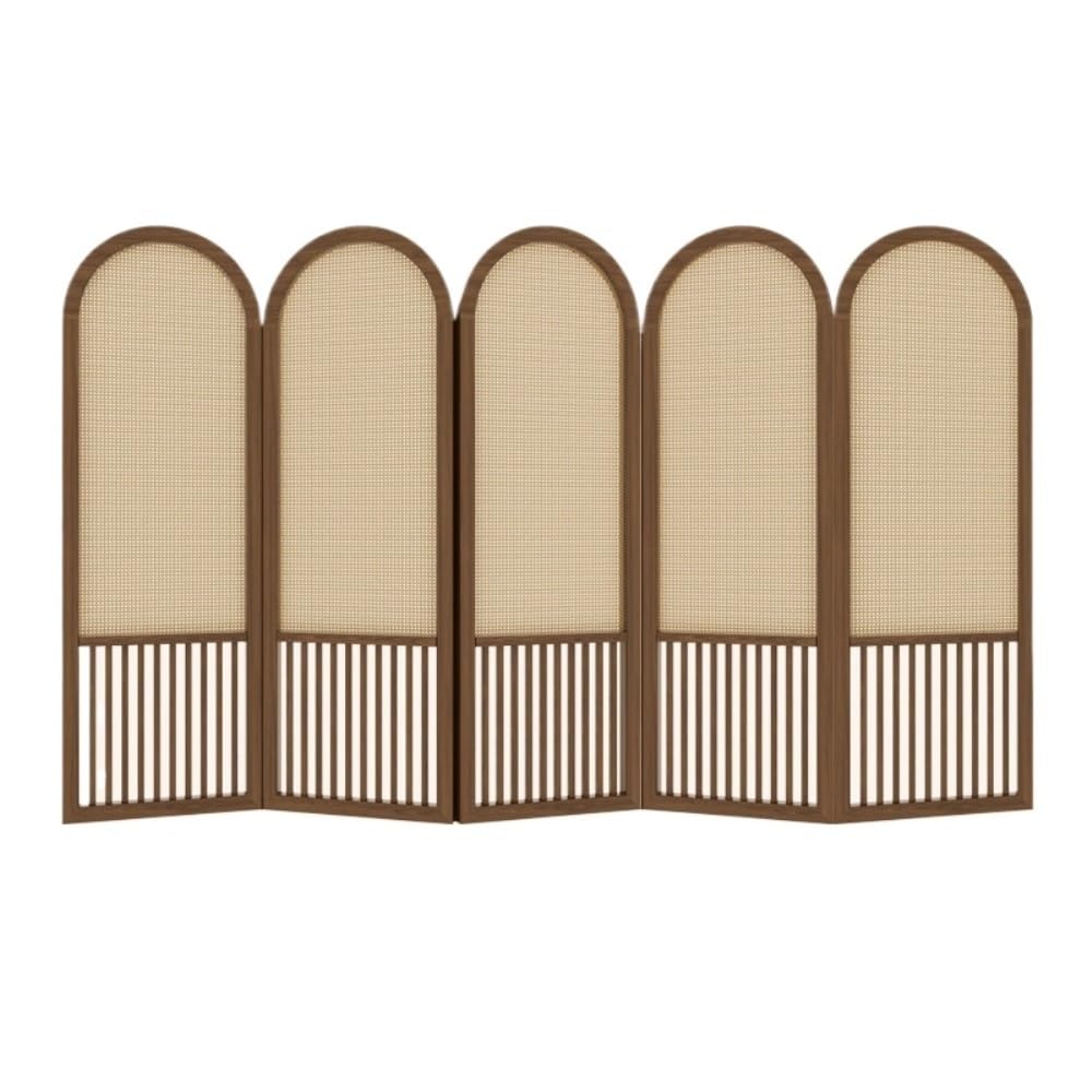 Privacy Screen Rattan Screen Partition Home Entrance Hall Living Room Office Tea Simple Foldable Mobile Folding Room Divider