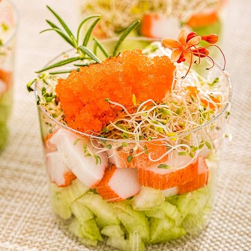 Miniatura 3 de Restaurantware 20 tazas de postre, tazas redondas de mousse de 6 onzas, vasos cortos de plástico transparente para postres, para fiestas y eventos,