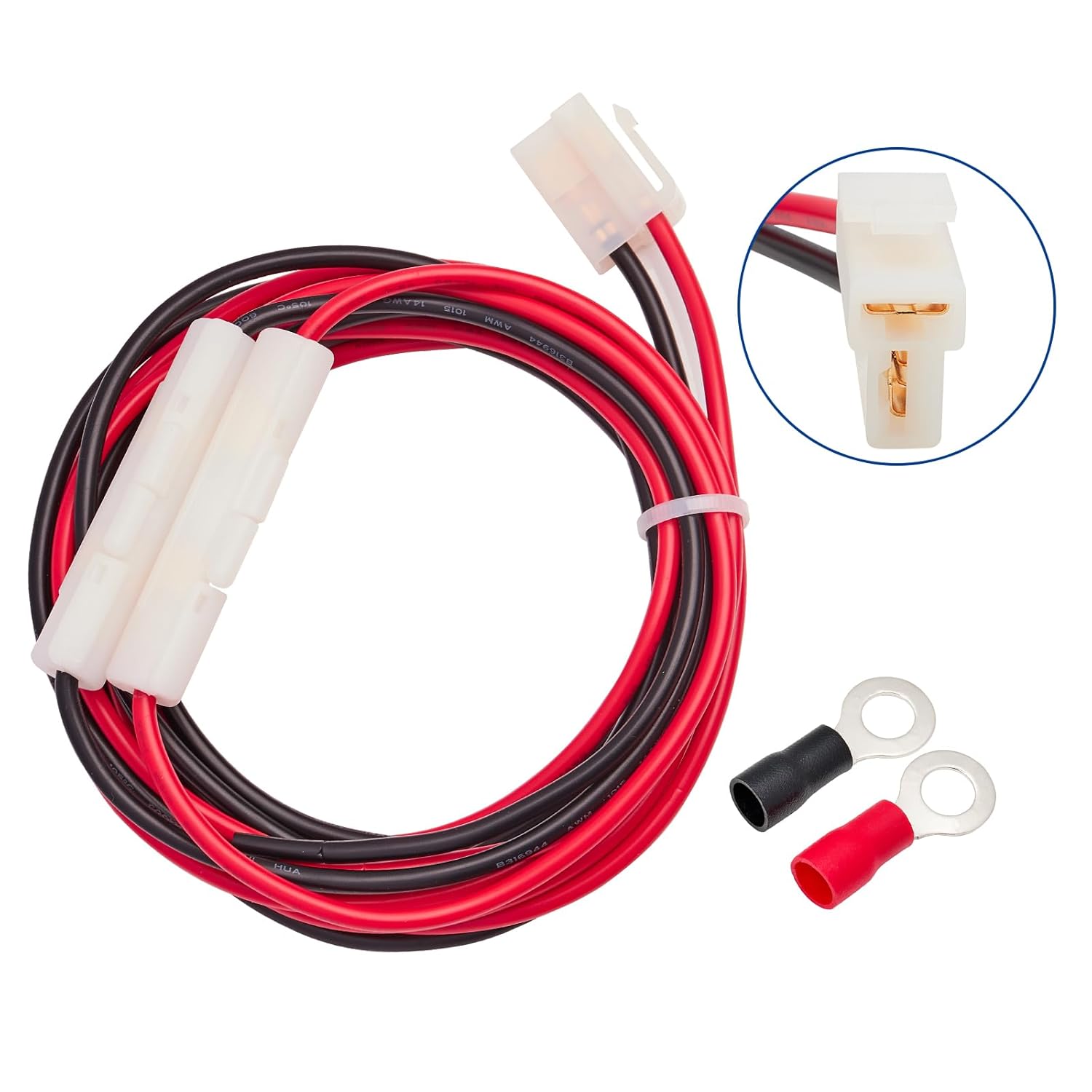 Anina T-Shape DC Cord Car Power Cable, 3 meters CB Mobile Radio Connector Cable with 15A Fuse for YAESU FT-7800R FT-7900R FT-8900R FT-2600 Kenwood TM-741 TM-G707 TM271 TM281 BTECH ICOM ALINCO ANYTONE