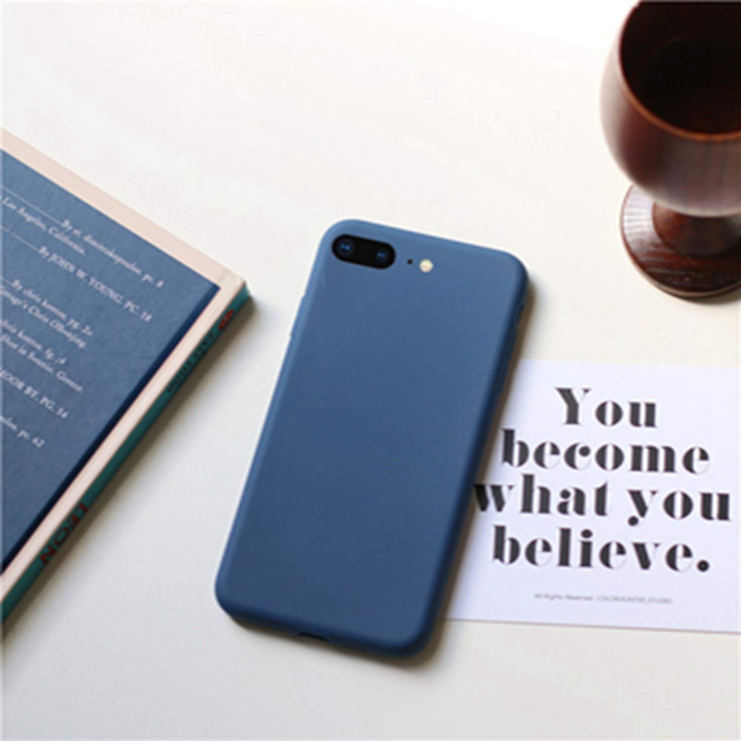 Amazon | ネイビーブルーマット電話ケースFor iPhone 11 Pro XS Max XR