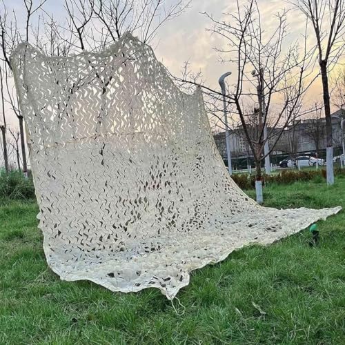 Red de camuflaje blanca en rollo de 5x8 m para parasol de jardín 5