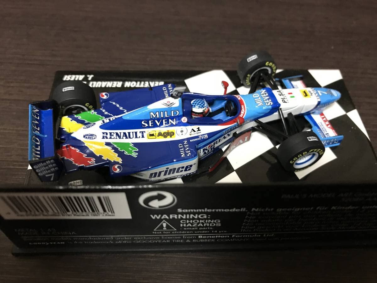 M.T ベネトン B197 J.アレジ 翼端盤 ベネトン F1 B197 フロントウイング エンドプレート 実使用 本物