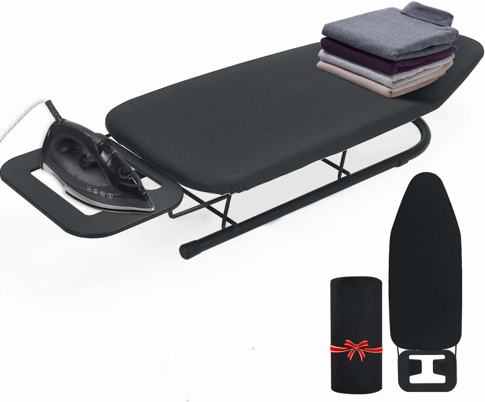 Beldray LA023735PEG Table Top Ironing Board with Cotton Cover, Space