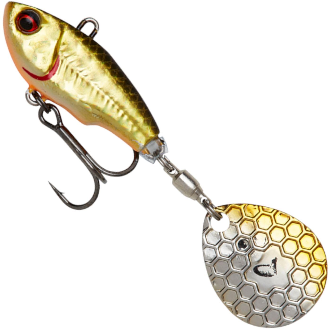 Savage Gear Fat Tail Spin Sinking - Jig Spinner, Size/Weight/Color: 6.5cm / 16g / Dirty Roach — image 1