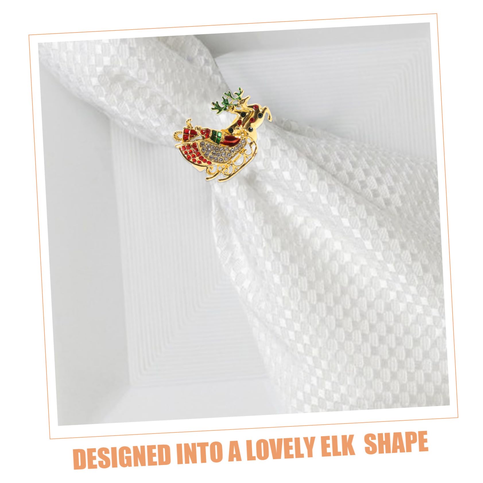 Cabilock 2 Sätze Teiliges Weihnachts Rentier Serviettenringe Dekorative Napkin Buckles Für Festliche Tischdekoration Elk Design Für Weihnachten Und Besondere Anlässe 6 Stück * 2
