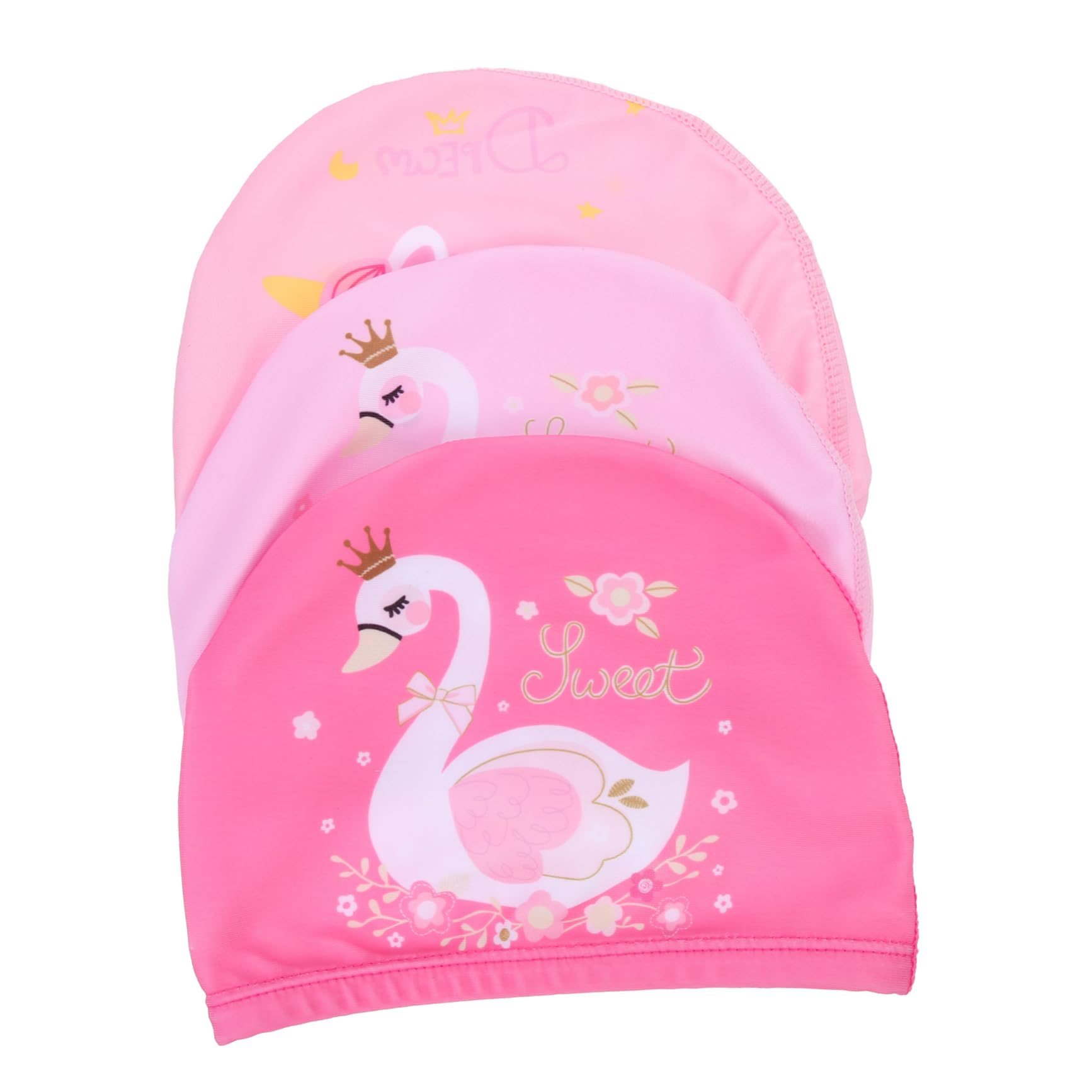 Toddmomy 4 Set Cuffie Per Cartoni Animati Poliestere Leggeri E Adatti Per Piscina E Protezione Per Facili Indossare E Togliere 3 Pezzi * 4
