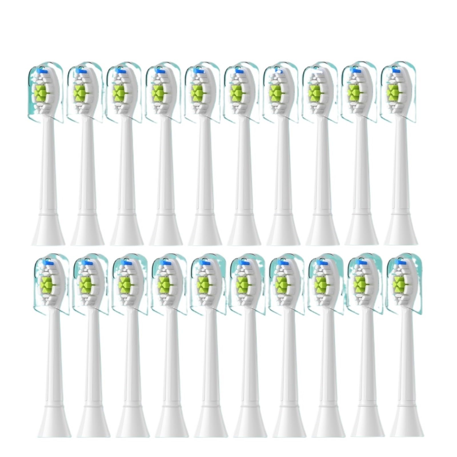 Cabezales De Repuesto For Cepillo De Dientes De 5 A 20 Piezas, Compatibles Con Cabezal De Cepillo Eléctrico 1100 2100 4100 4300 5100 5300 6100, Paquete Independiente(20pcs White)