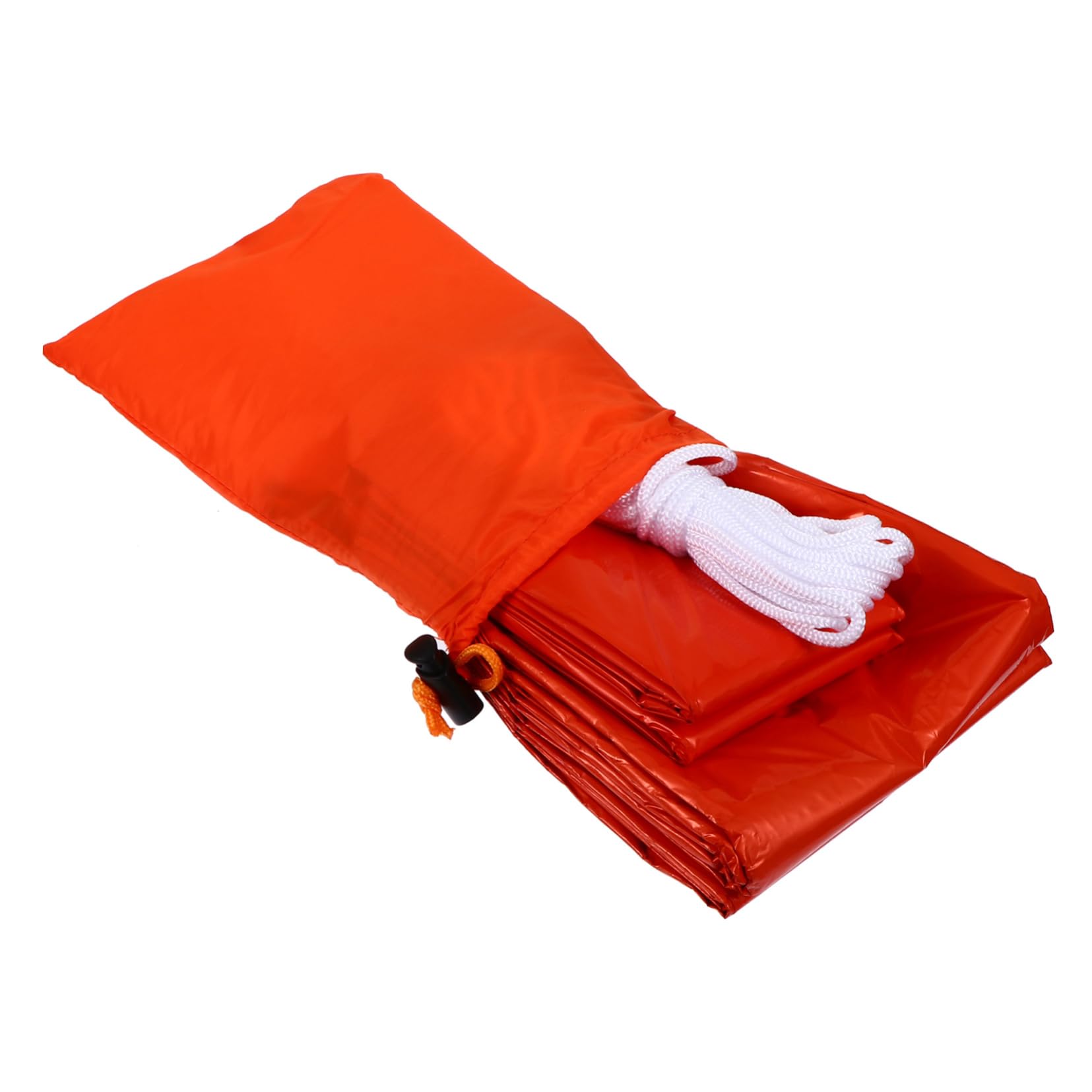 Toddmomy Notzelt Orange aus Pe für Outdoor und Hiking, Leicht